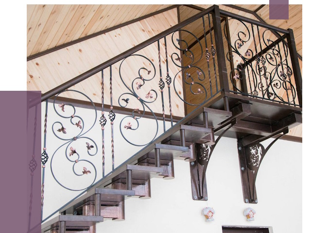 Кованые лестницы в Дивногорске от 78858 руб. под ключ