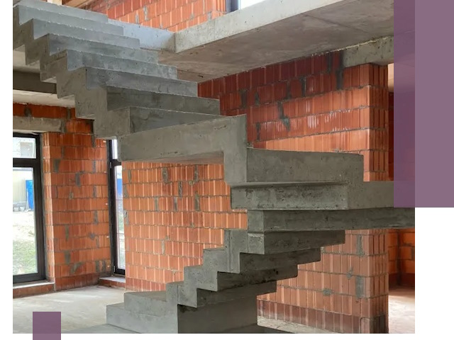 Изготовление бетонных лестниц под ключ в Дивногорске