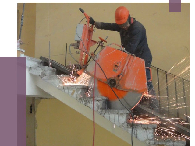 Демонтаж бетонных лестниц в Дивногорске от 4550 руб. за м2 | ПРОЛЁТ-Двн