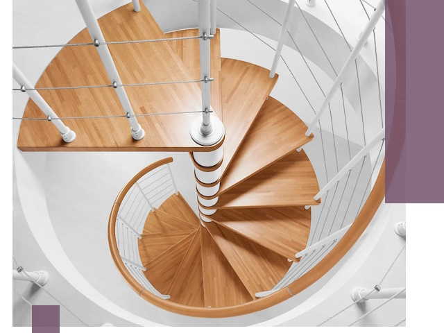 Изготовление винтовых лестниц под ключ в Дивногорске