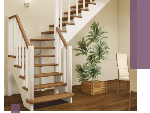 Г-образные лестницы под ключ в Дивногорске — изготовление и монтаж