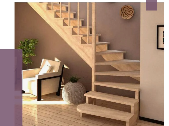 Изготовление Г-образных лестниц в Дивногорске от 18704 руб. 