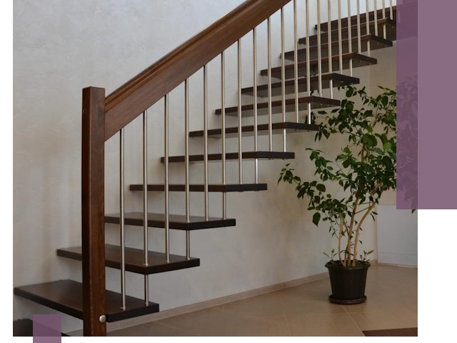 Лестницы на больцах под ключ в Дивногорске – изготовление и монтаж