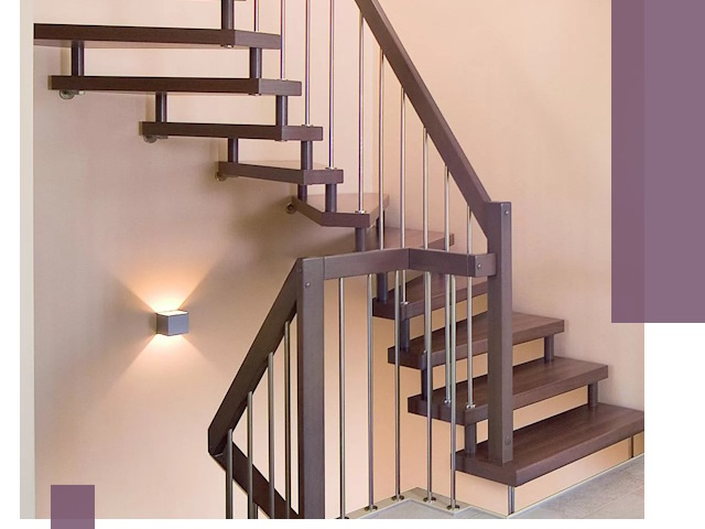 Изготовление лестниц на больцах в Дивногорске под ключ