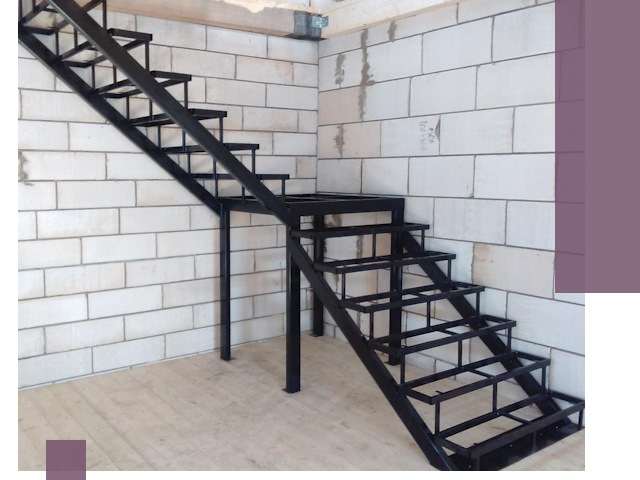 Лестницы на металлокаркасе под ключ в Дивногорске — изготовление и монтаж