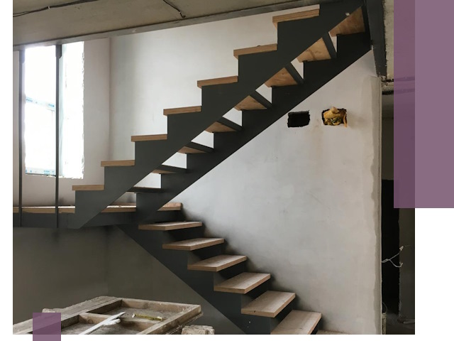 Изготовление лестниц на металлокаркасе в Дивногорске от производителя