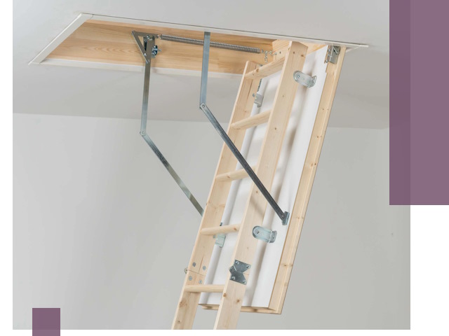 Установка чердачной лестницы под ключ в Дивногорске