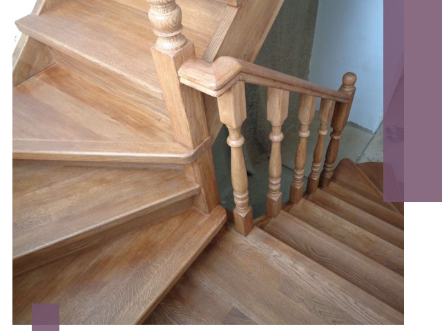 Дубовые лестницы под ключ в Дивногорске: изготовление и монтаж