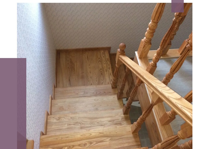 Сосновые лестницы в Дивногорске под ключ от 7987 руб.  | ПРОЛЁТ-Двн