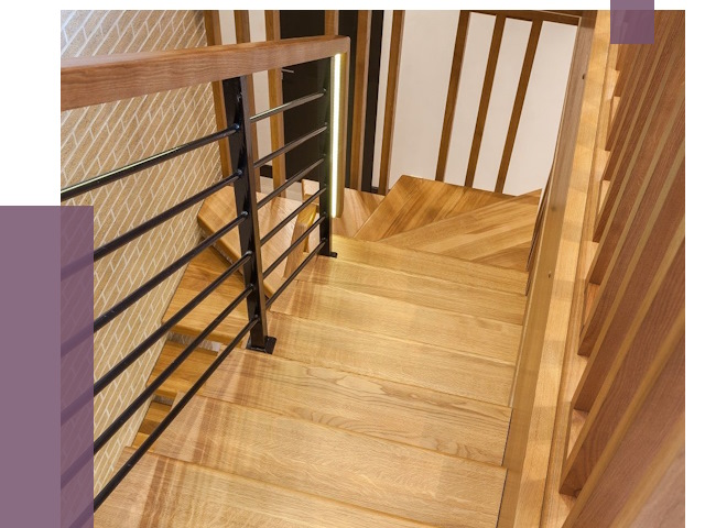 Лестницы из ясеня в Дивногорске под ключ от 9908 руб. 