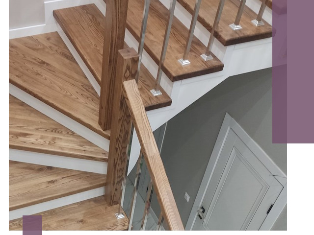 Обшивка металлических лестниц под ключ в Дивногорске