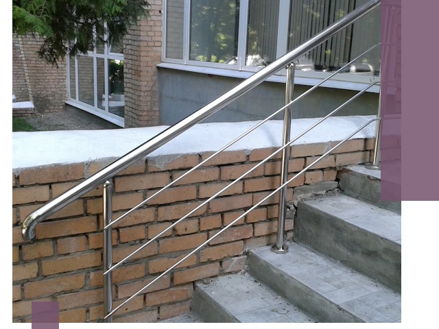 Перила из нержавеющей стали высокого качества в Дивногорске
