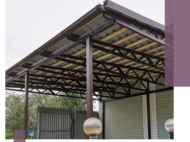 Навесы под ключ в Дивногорске: изготовление, монтаж и гарантия