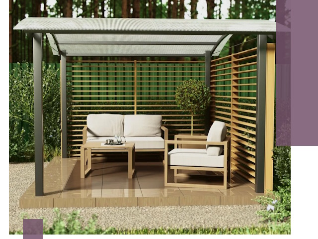 Навесы для дачи в Дивногорске: изготовление, монтаж и демонтаж