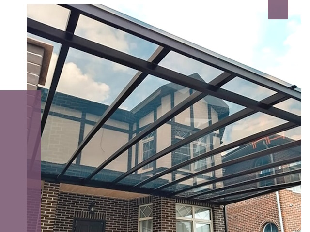 Навесы из поликарбоната в Дивногорске от 8513 руб. под ключ — ПРОЛЁТ-Двн