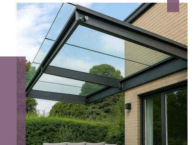 Стеклянные навесы и козырьки в Дивногорске от 12132 руб.