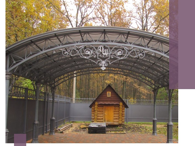 Кованые навесы премиум-класса под заказ в Дивногорске