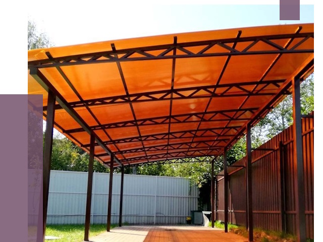 Односкатные навесы под ключ в Дивногорске от 12991 руб. 