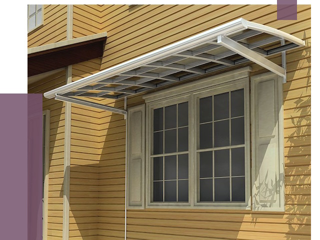 Козырьки над окнами в Дивногорске от 7532 руб. — монтаж, покупки | ПРОЛЁТ-Двн