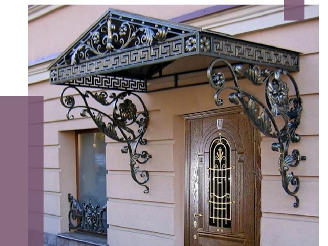 Кованые козырьки в Дивногорске под ключ от 12587 руб. — ПРОЛЁТ