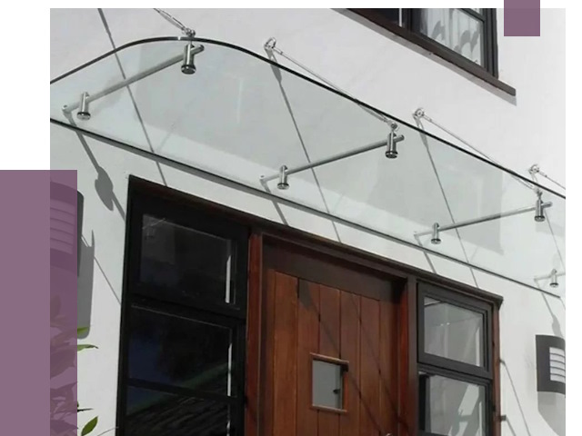 Стеклянные козырьки в Дивногорске от 18704 руб. | ПРОЛЁТ-Двн