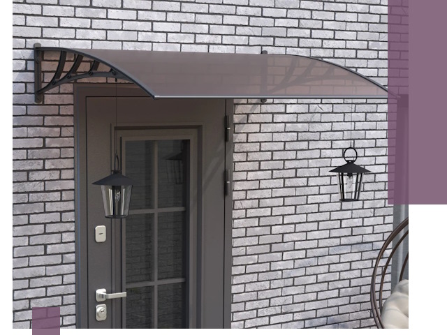 Недорогие козырьки и навесы под ключ в Дивногорске