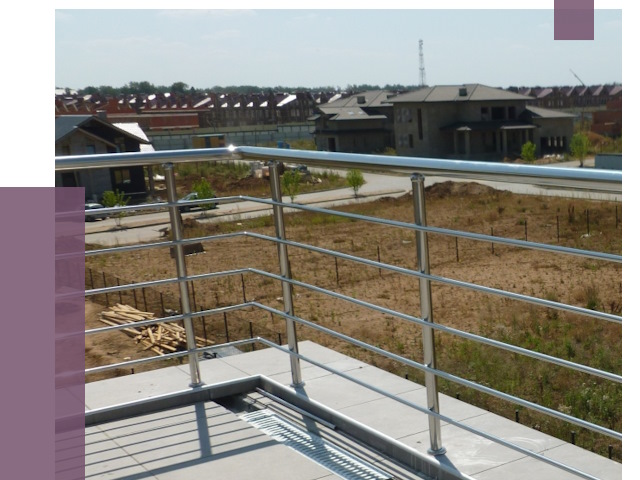 Парапеты из нержавеющей стали в Дивногорске от 7886 руб. за м² | ПРОЛЁТ-Двн