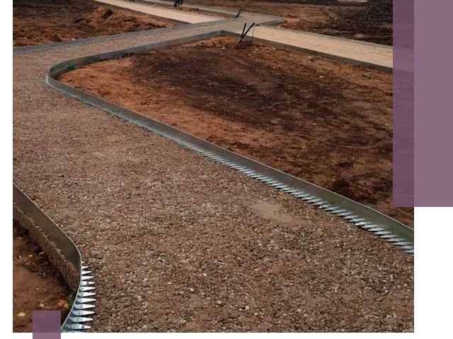 Металлические бордюры под ключ в Дивногорске — изготовление и монтаж