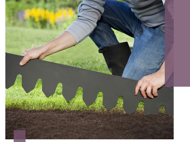 Металлические бордюры для газона в Дивногорске — изготовление и монтаж